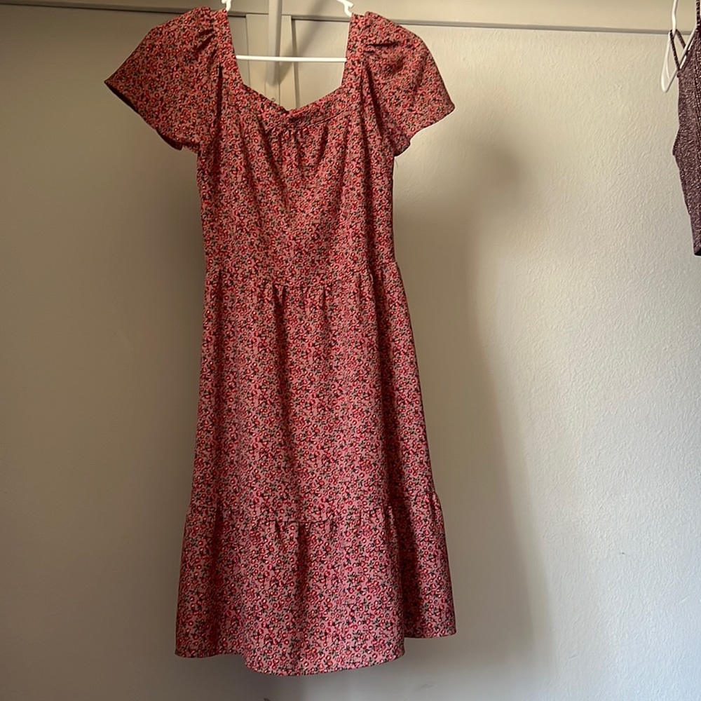 Floral pink dress size s